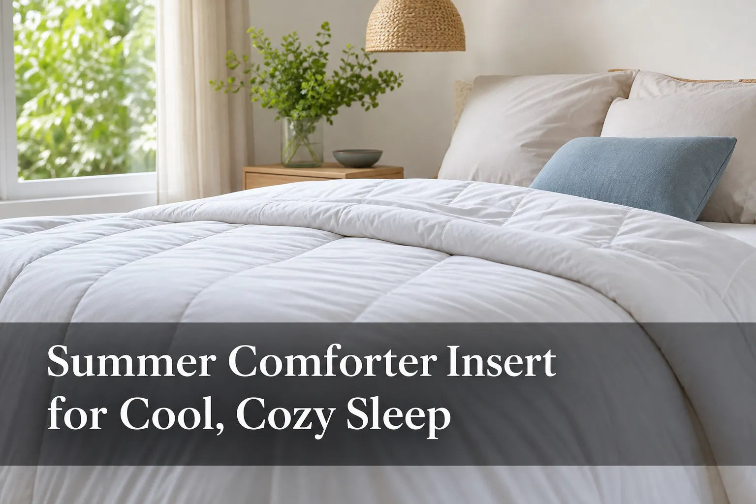 Summer Comforter Insert for Cool, Cozy Sleep