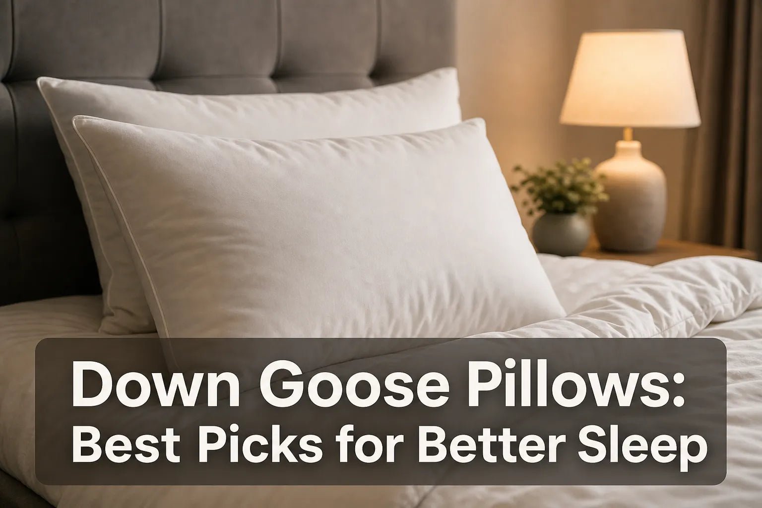 Down Goose Pillows: Best Picks for Better Sleep - Warmy & Tummy