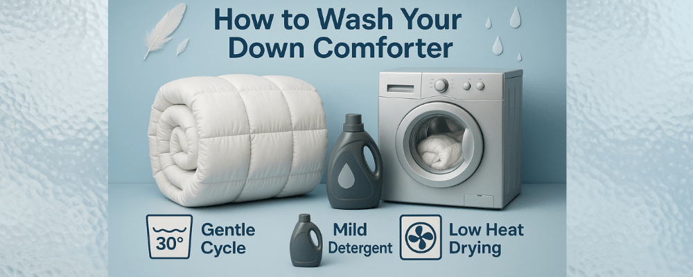 How to Wash a Down Comforter the Right Way - Warmy & Tummy