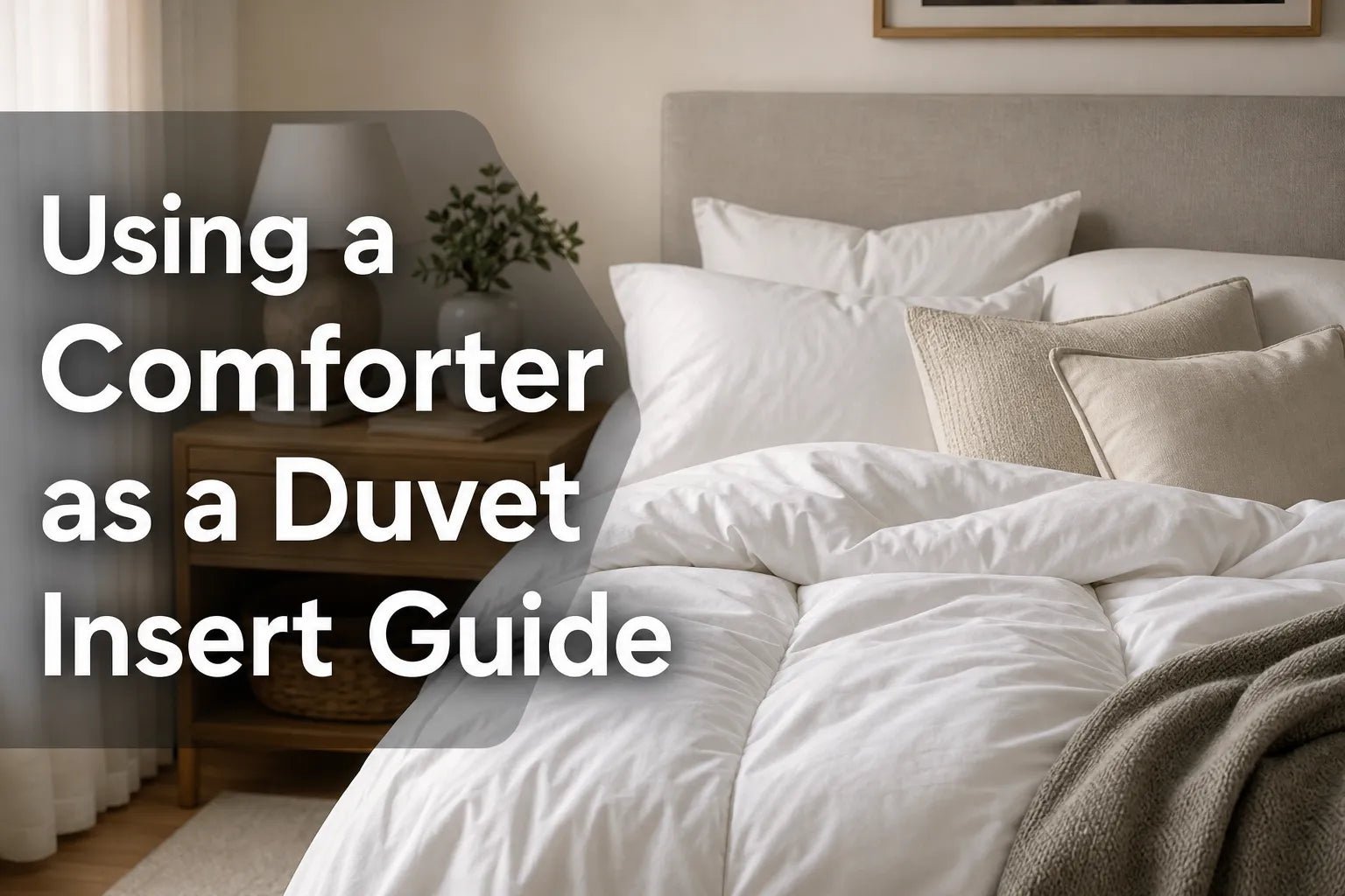 Using a Comforter as a Duvet Insert Guide - Warmy & Tummy