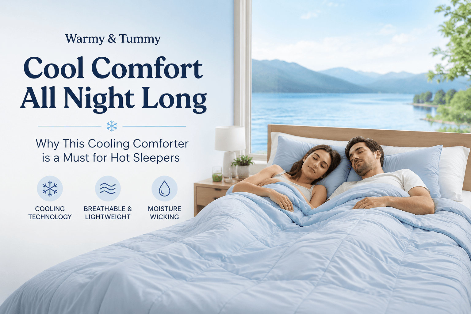 Warmy & Tummy for Hot Nights: Why This Cooling Comforter is a Must - Warmy & Tummy