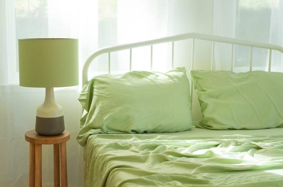 Sage TENCEL Sheet Set + Pillowcases, original product photograph