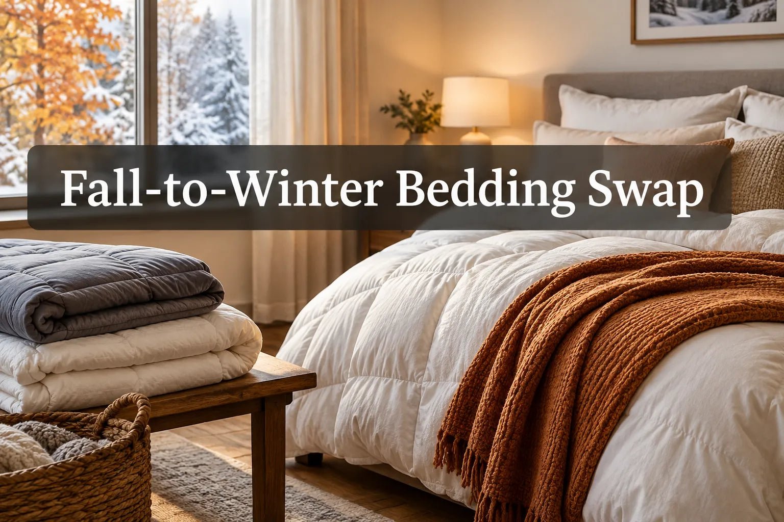 Bedding for Winter: When to Switch to a Warm Comforter - Warmy & Tummy