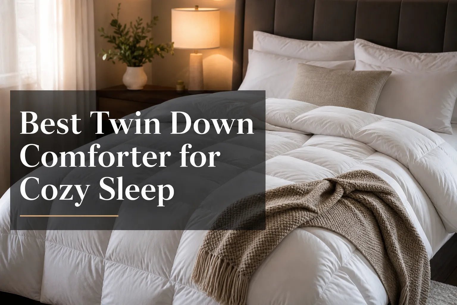 Best Twin Down Comforter for Cozy Sleep - Warmy & Tummy