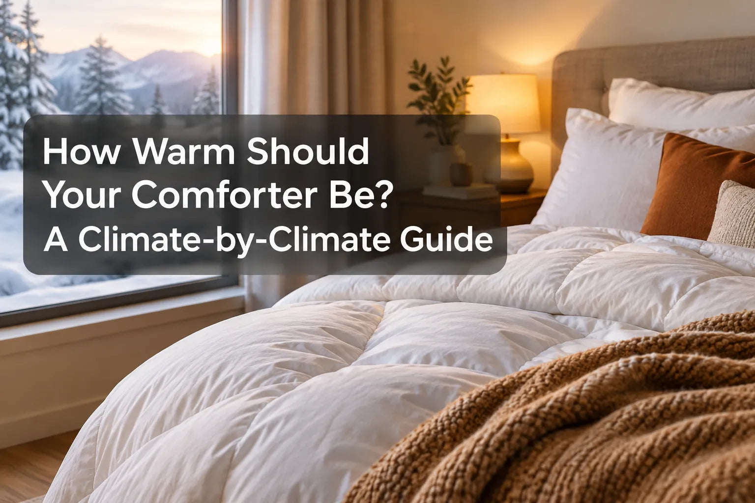How Warm Should Your Comforter Be? A Climate-by-Climate Guide