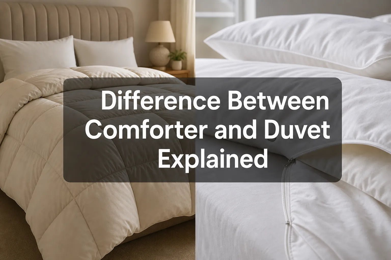 Difference Between Comforter and Duvet Explained - Warmy & Tummy
