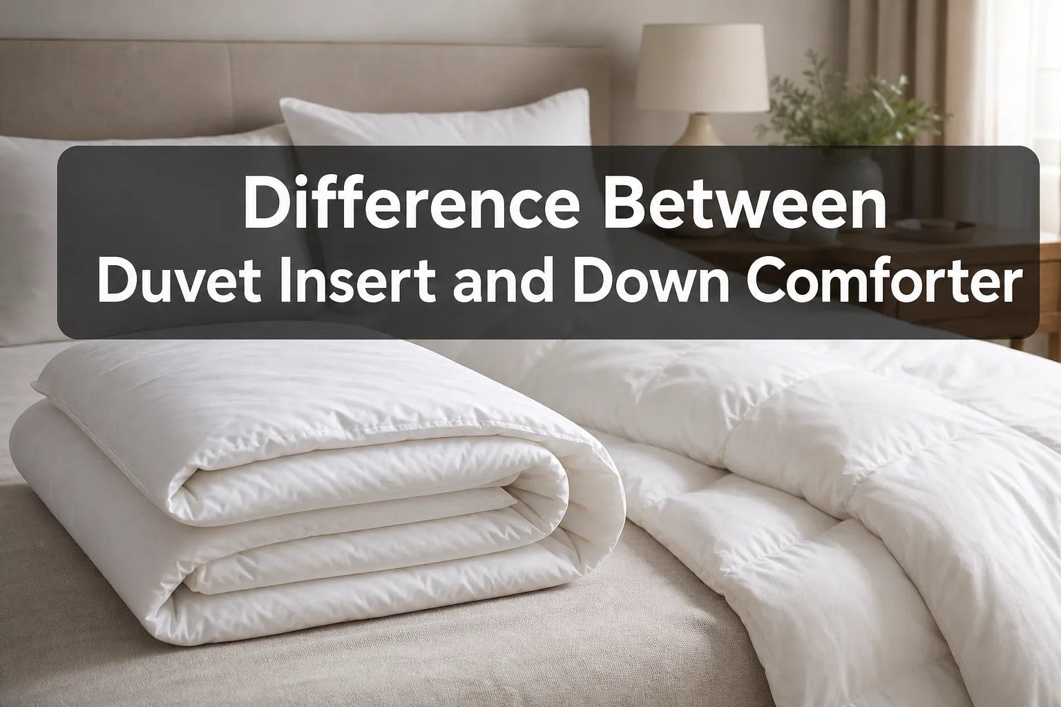 Difference Between Duvet Insert and Down Comforter - Warmy & Tummy