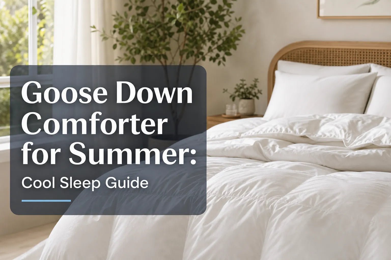 Goose Down Comforter for Summer: Cool Sleep Guide - Warmy & Tummy