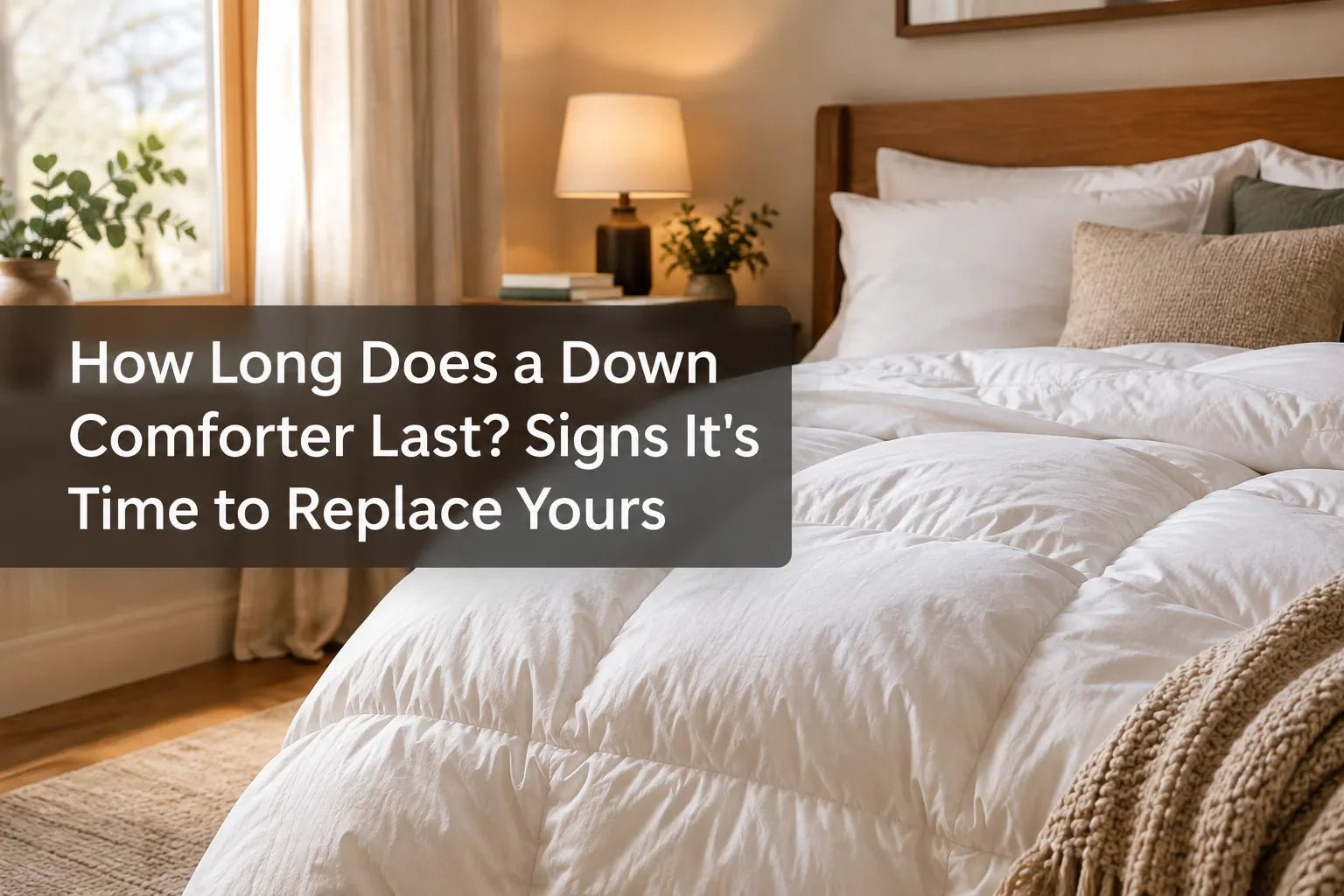 How Long Does a Down Comforter Last? Signs It's Time to Replace Yours - Warmy & Tummy