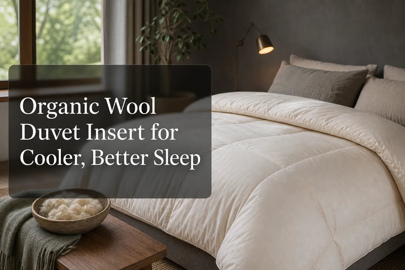 Organic Wool Duvet Insert for Cooler, Better Sleep - Warmy & Tummy