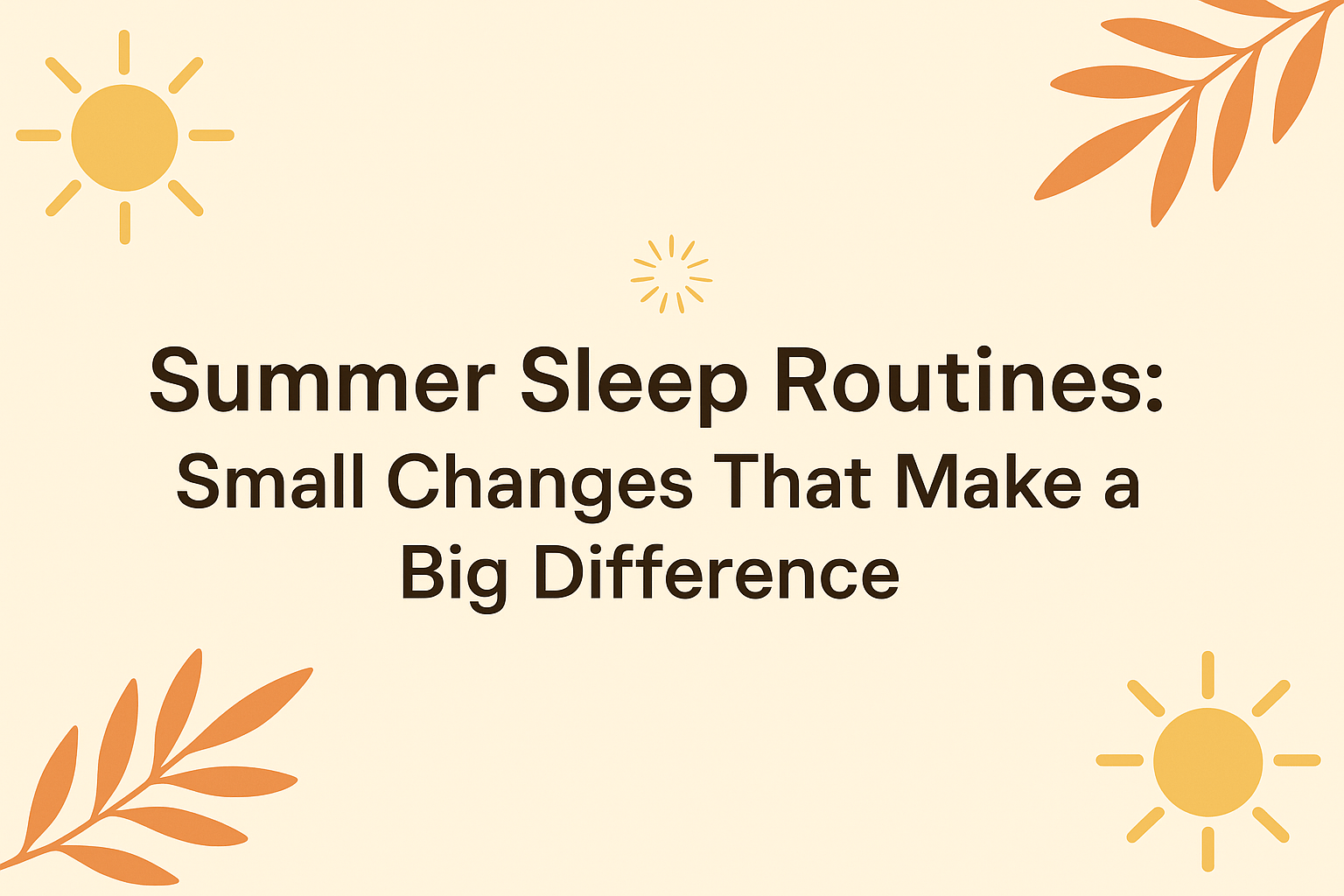 Summer Sleep Routines: Small Changes That Make a Big Difference - Warmy & Tummy