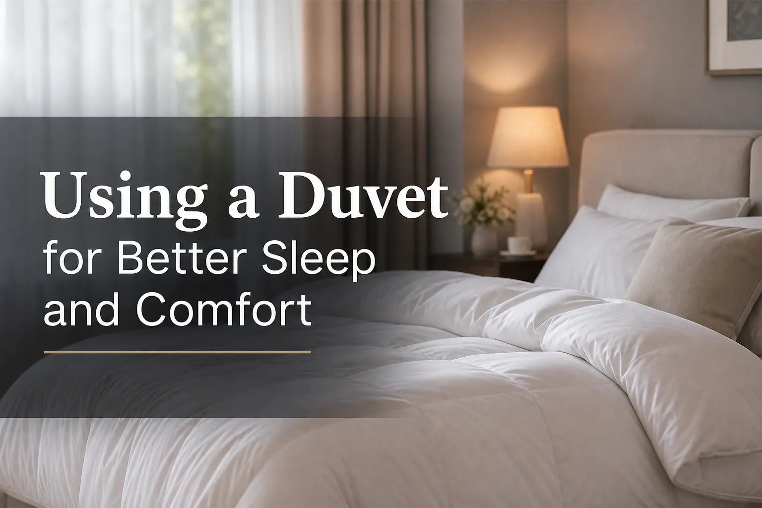 Using a Duvet for Better Sleep and Comfort - Warmy & Tummy