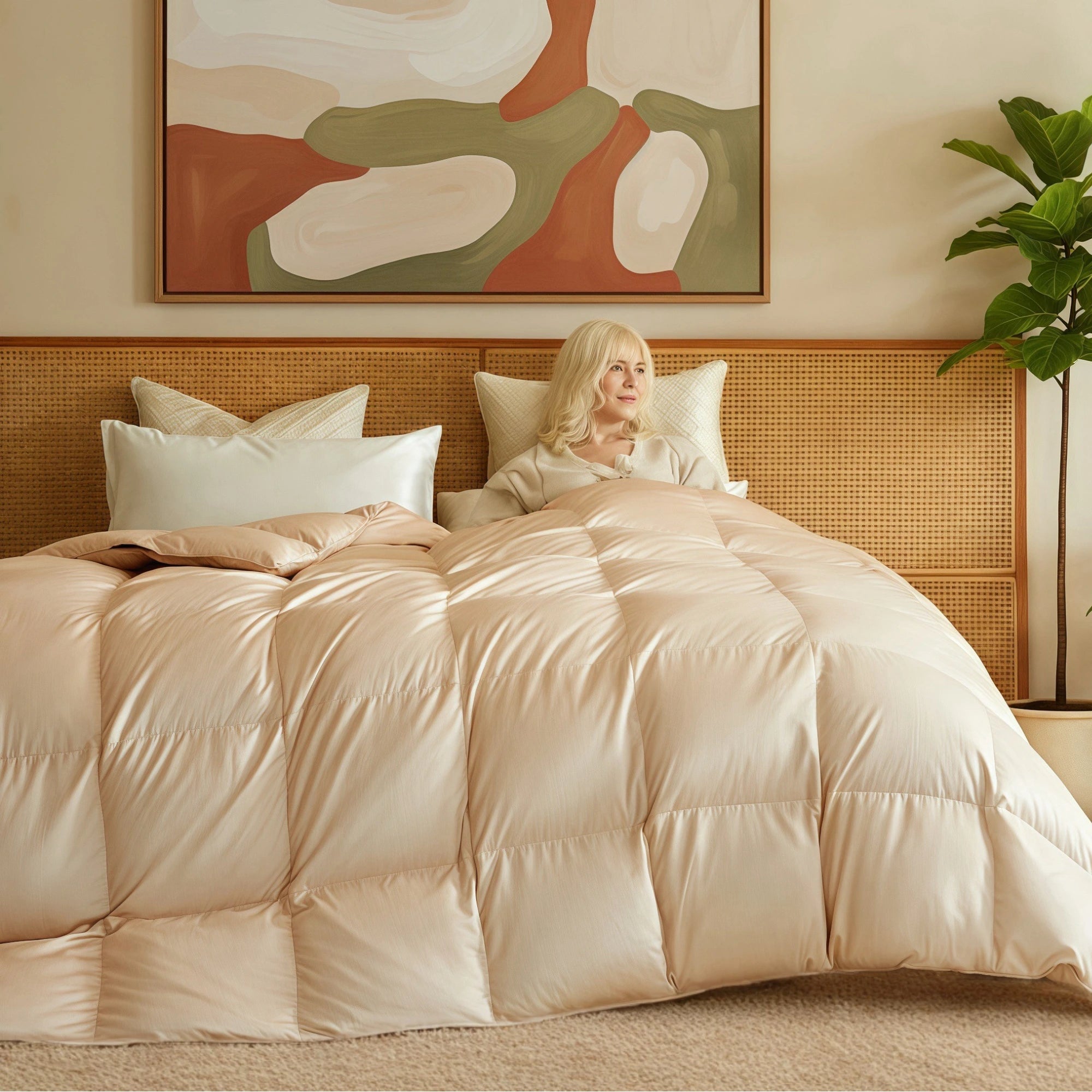 Deluxe Silk Goose Down Comforter
