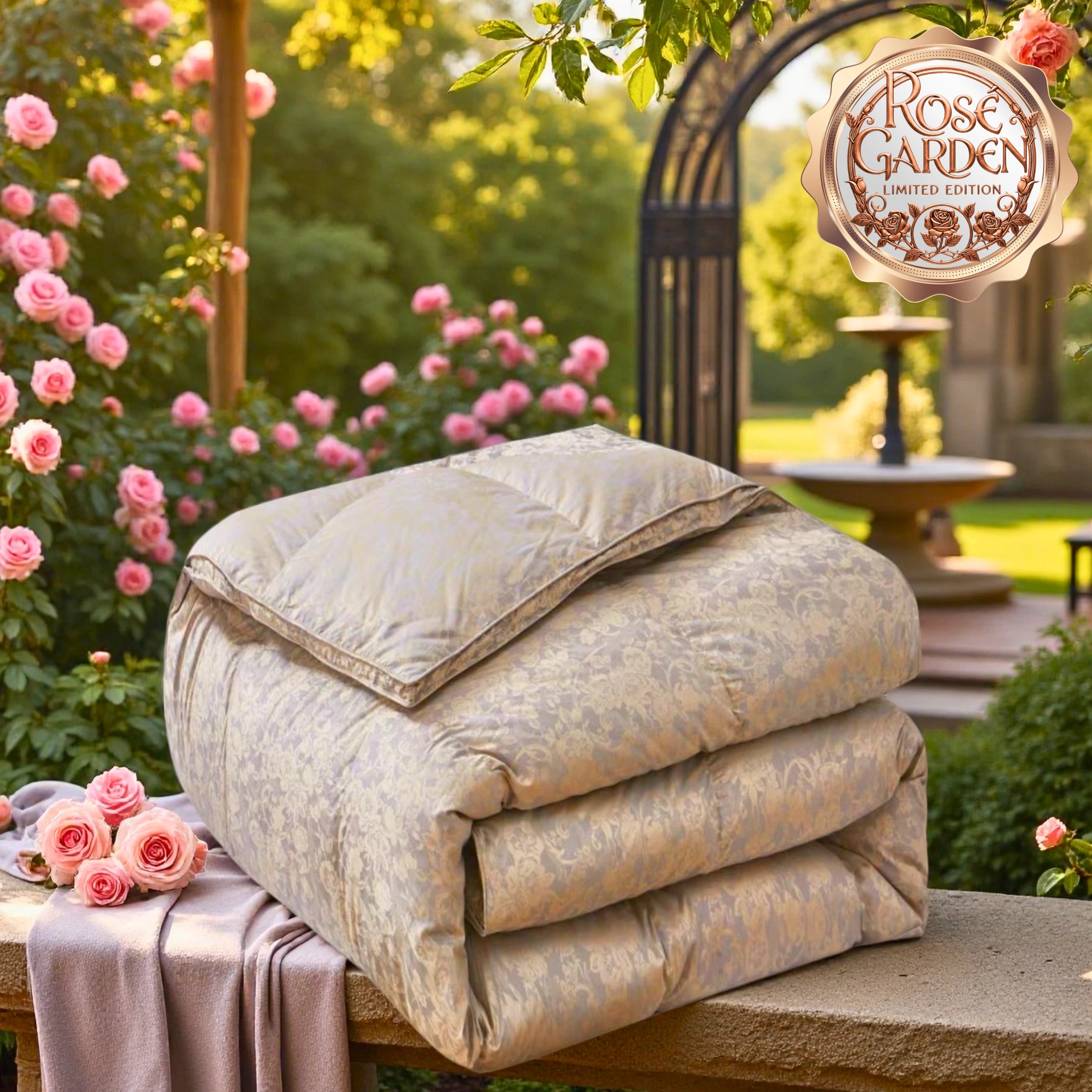 Deluxe Silk Goose Down Comforter