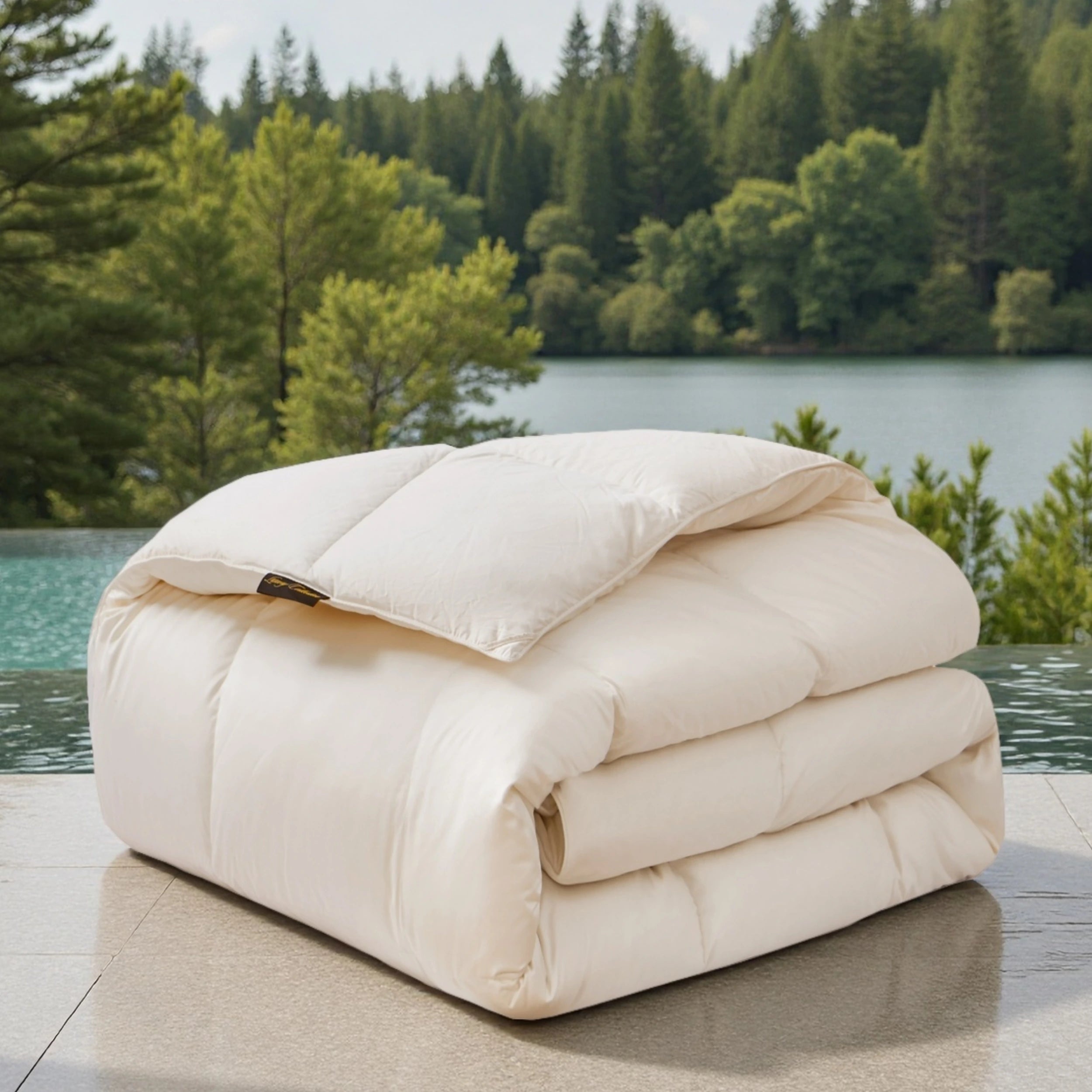 Deluxe Silk Goose Down Comforter