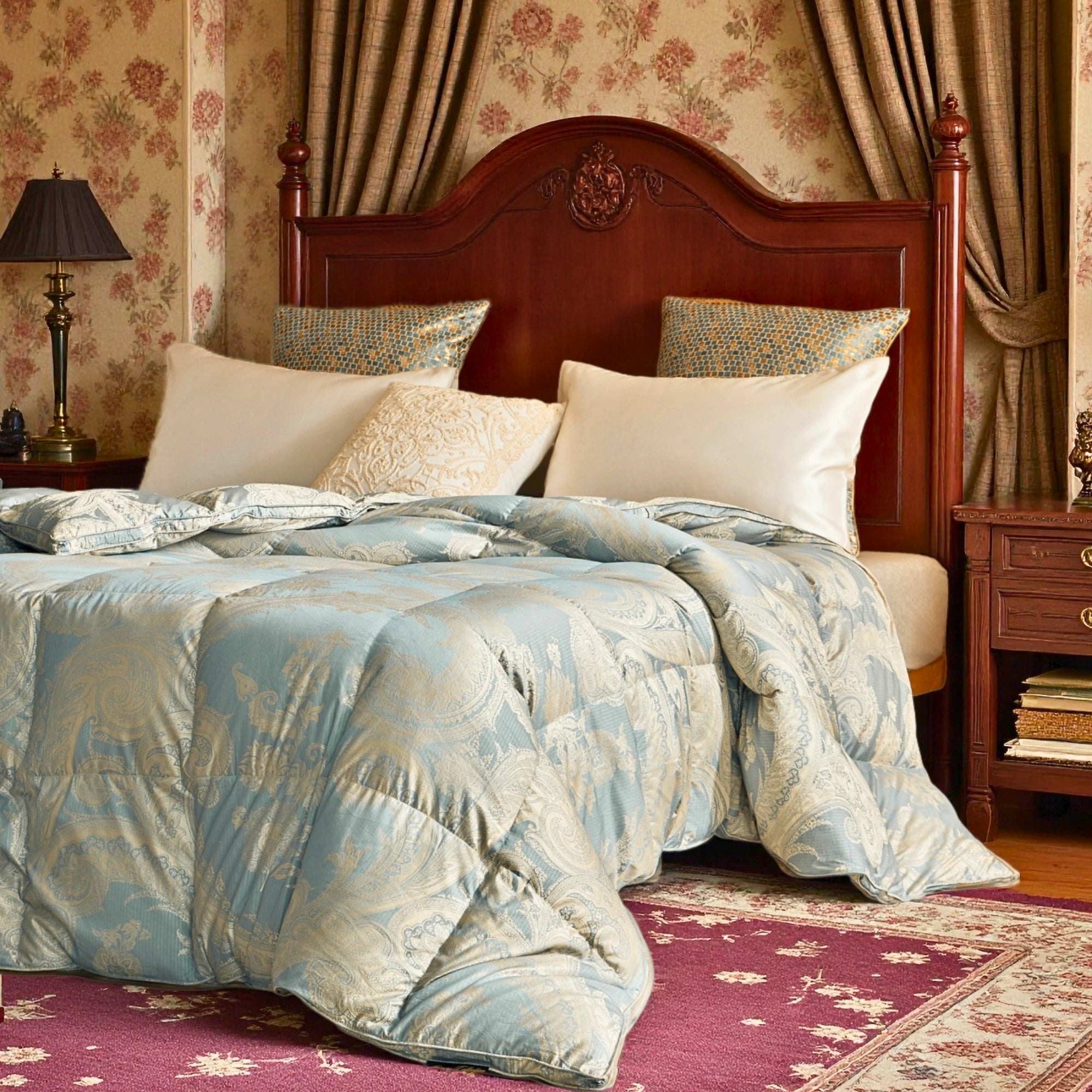 Deluxe Silk Goose Down Comforter