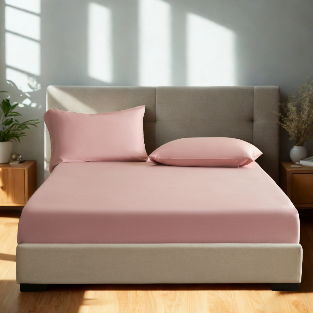 Luxecool™ Bamboo Fitted Sheet + Pillowcases