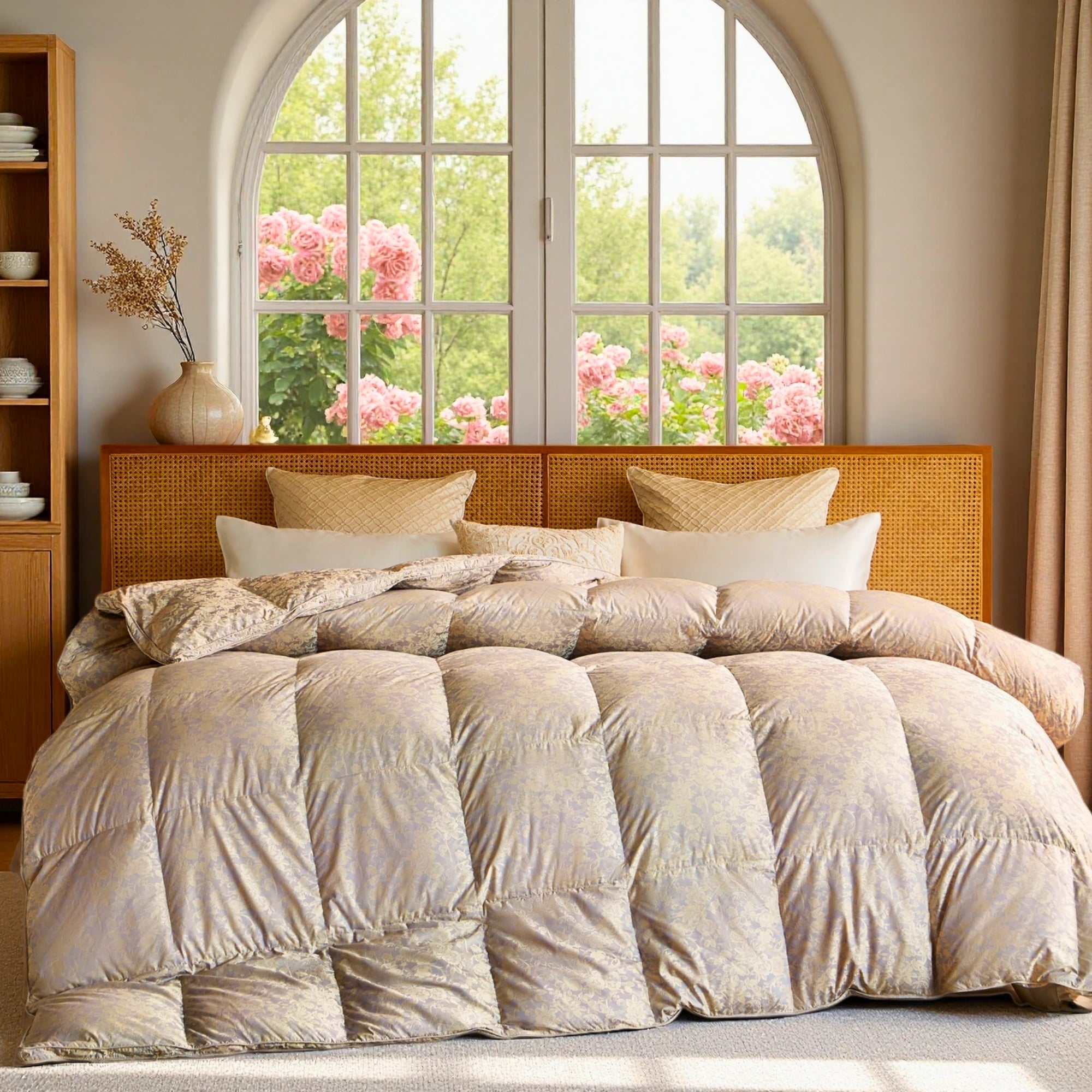 Deluxe Silk Goose Down Comforter