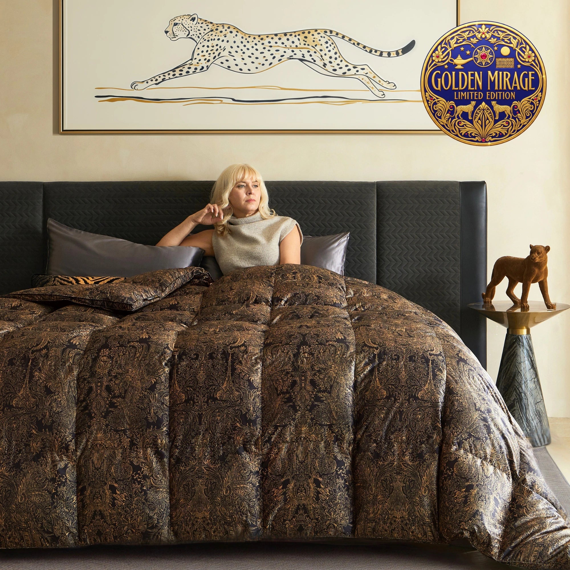 Deluxe Silk Goose Down Comforter