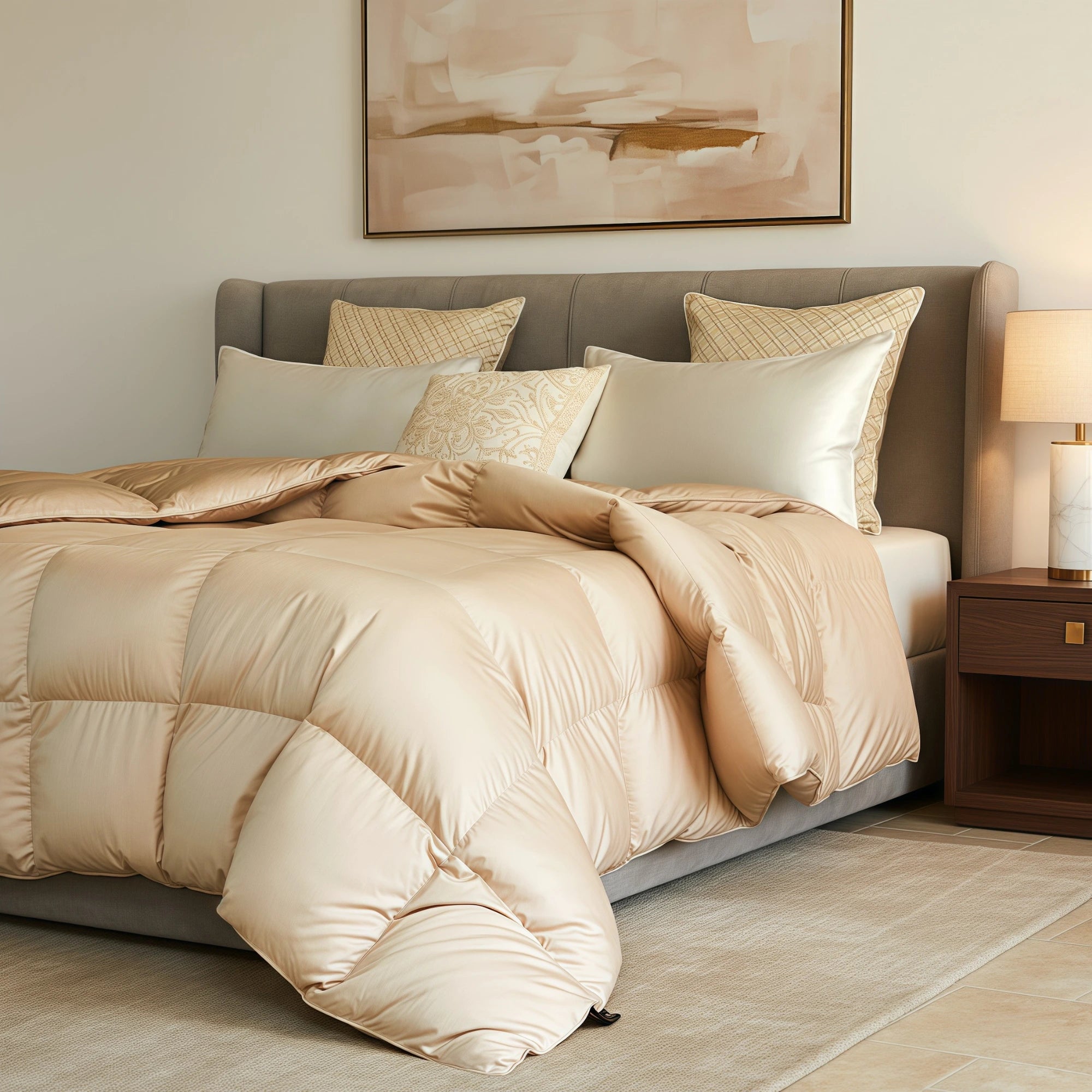 Deluxe Silk Goose Down Comforter