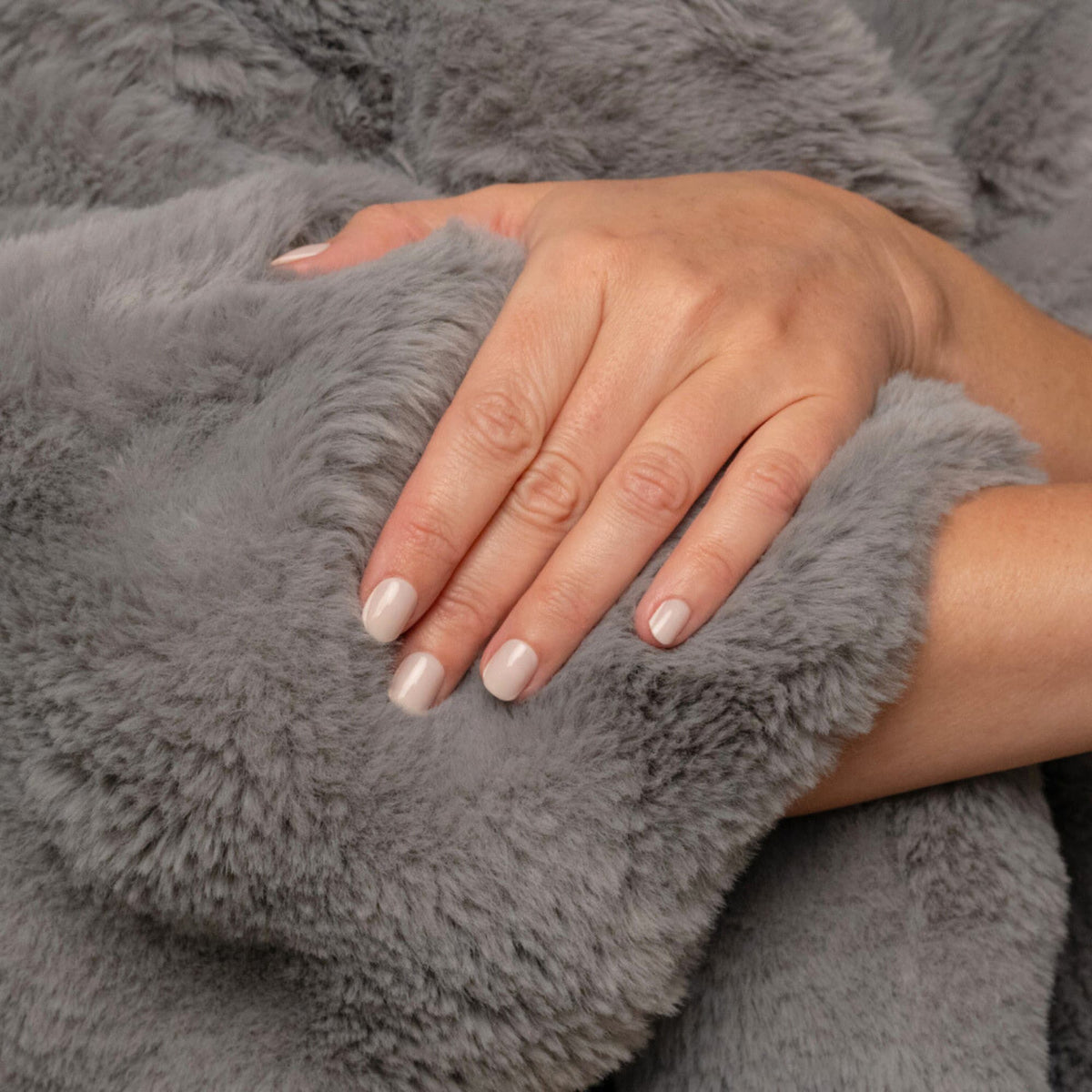 Light Gray Cosmic Wave throw product photograph