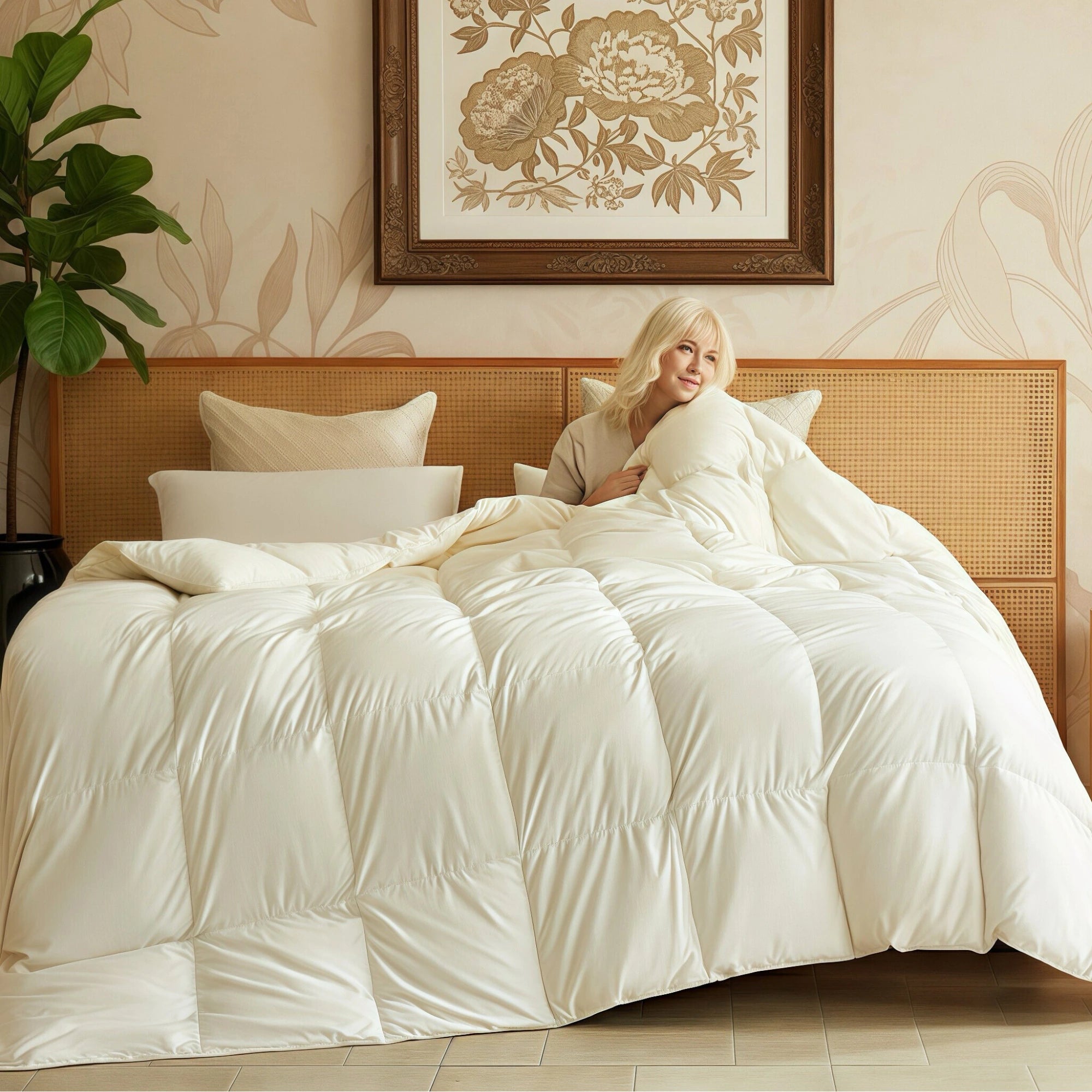 Deluxe Silk Goose Down Comforter