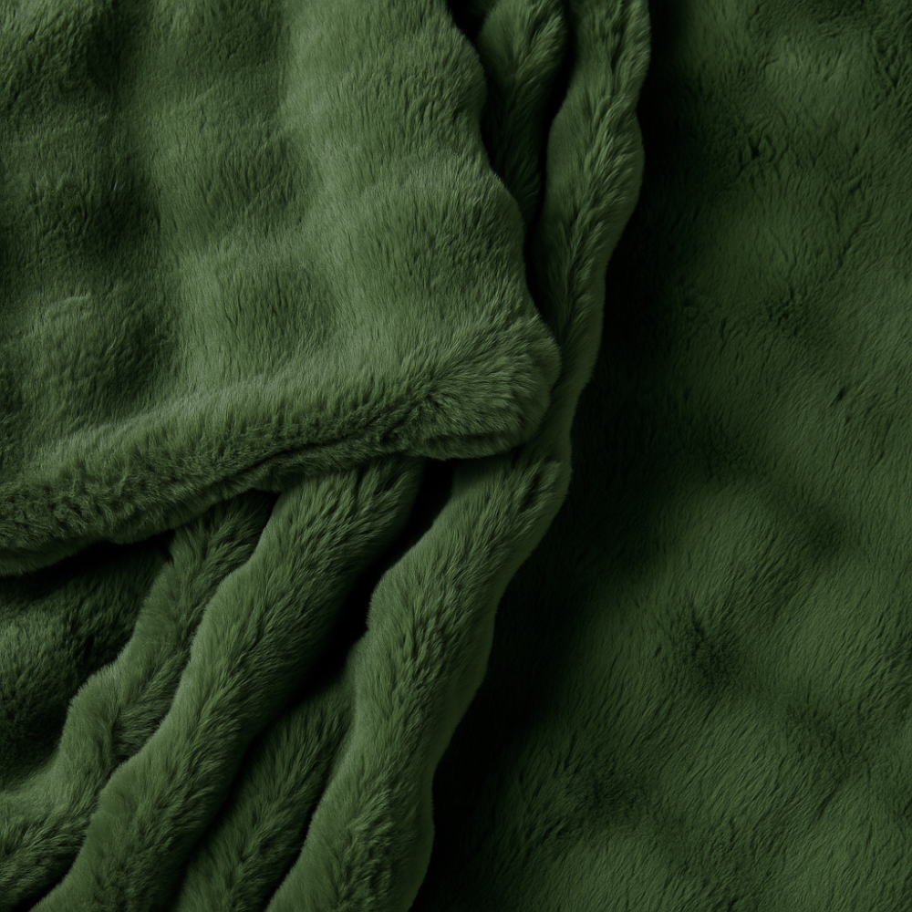Dark Green Cosmic Wave throw product photograph