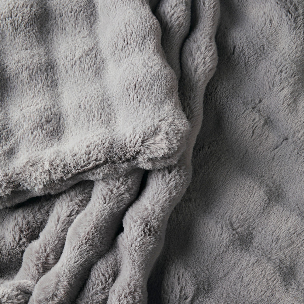 Light Gray Cosmic Wave throw product photograph