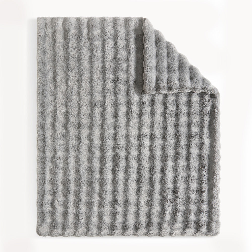 Light Gray Cosmic Wave throw product photograph