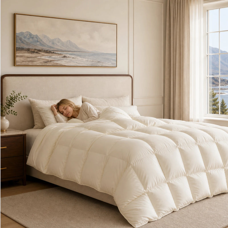 Deluxe Silk Goose Down Comforter