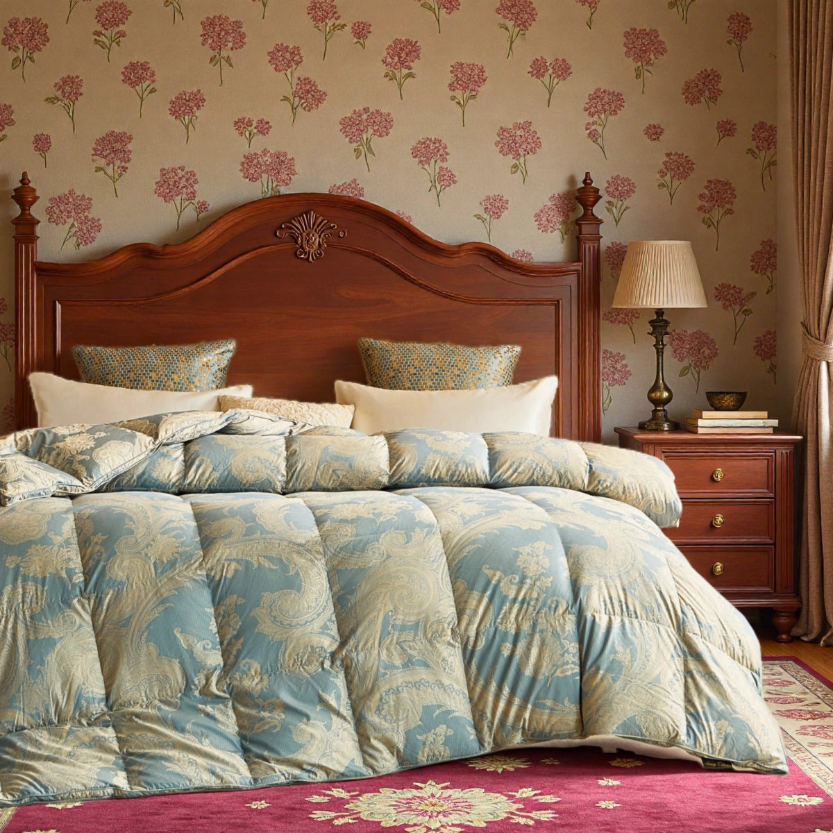 Deluxe Silk Goose Down Comforter - Warmy & Tummy