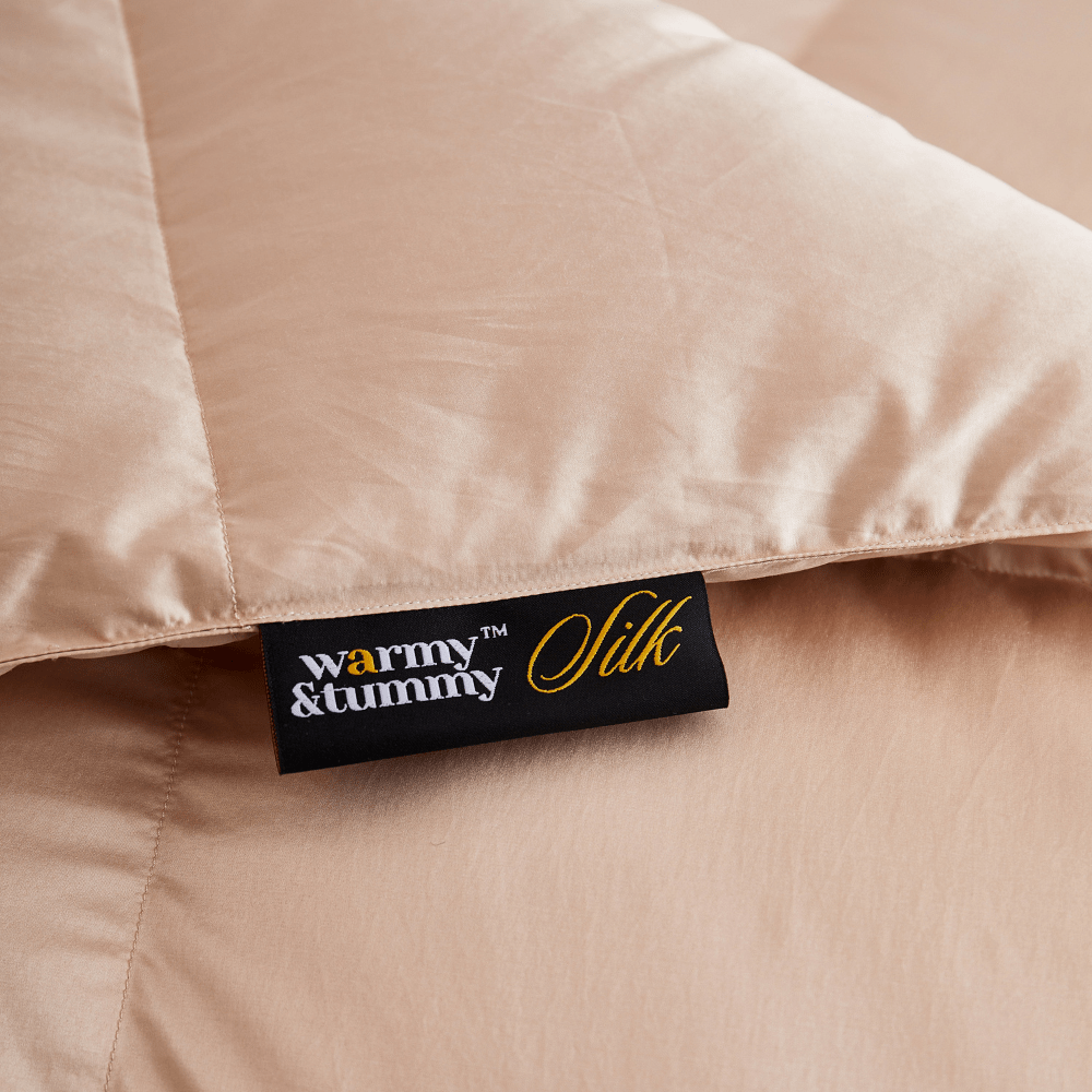 Deluxe Silk Goose Down Comforter - Warmy & Tummy