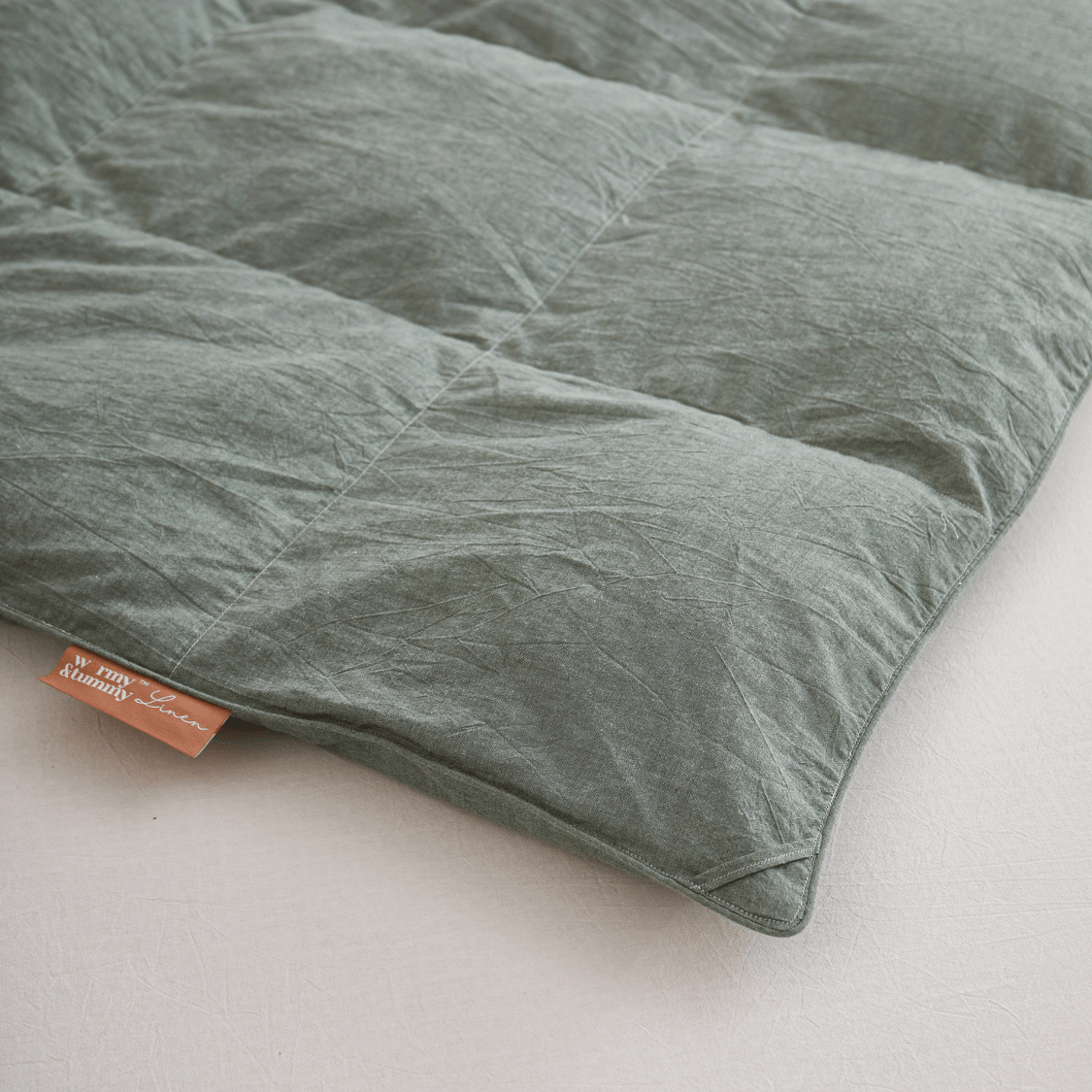 European Linen Goose Down Filled Comforter - Warmy & Tummy