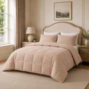 European Linen Goose Down Filled Comforter - Warmy & Tummy