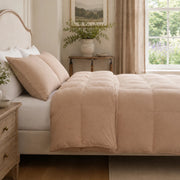 European Linen Goose Down Filled Comforter - Warmy & Tummy