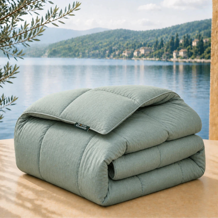 European Linen Goose Down Filled Comforter