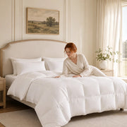 European Linen Goose Down Filled Comforter - Warmy & Tummy