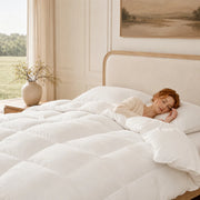 European Linen Goose Down Filled Comforter - Warmy & Tummy