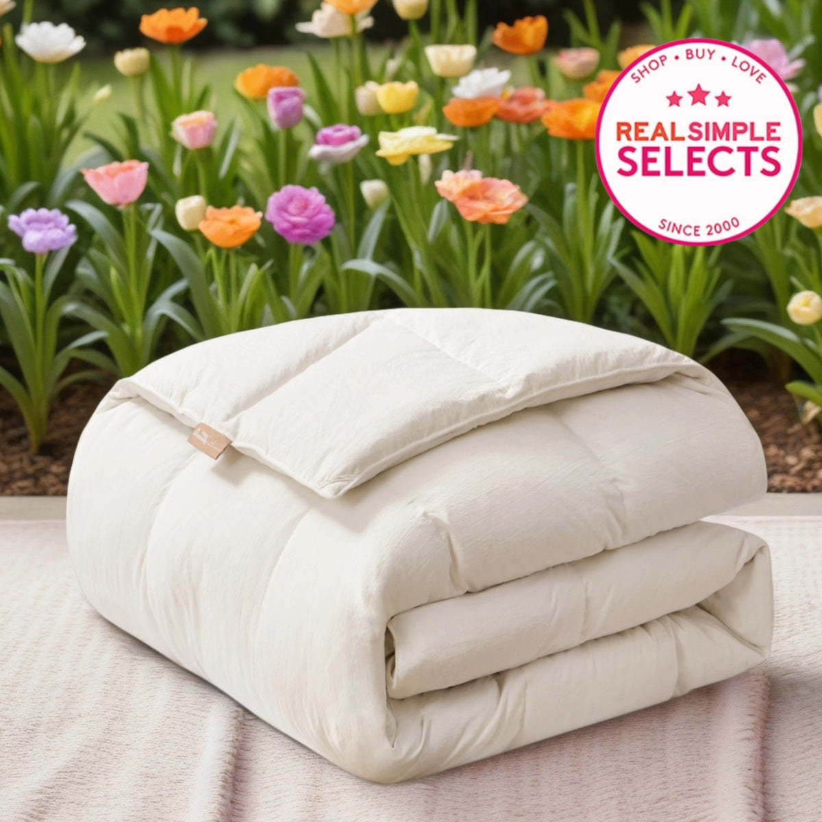 European Linen Goose Down Filled Comforter - Warmy & Tummy