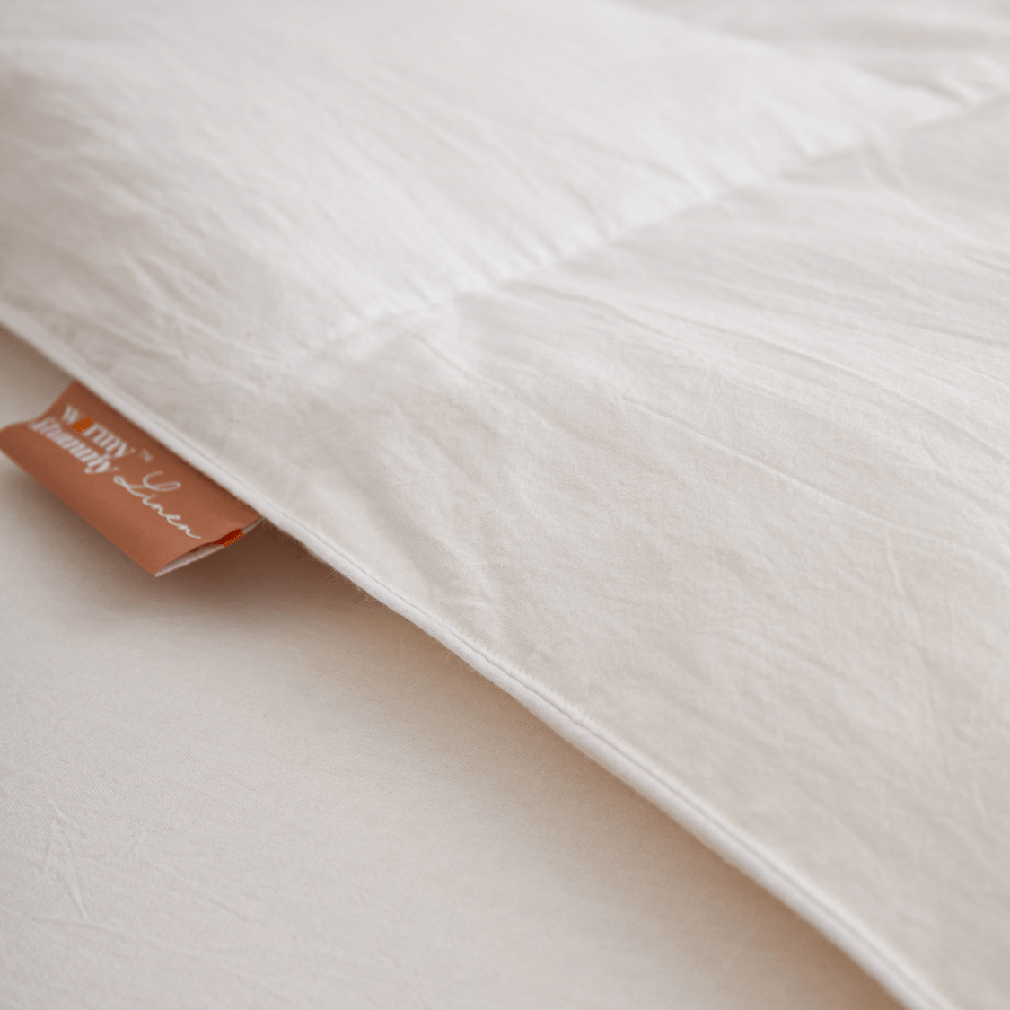 European Linen Goose Down Filled Comforter - Warmy & Tummy