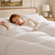 European Linen Goose Down Filled Comforter - Warmy & Tummy