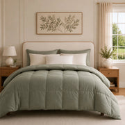 European Linen Goose Down Filled Comforter - Warmy & Tummy