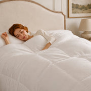 European Linen Goose Down Filled Comforter - Warmy & Tummy