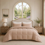 European Linen Goose Down Filled Comforter - Warmy & Tummy