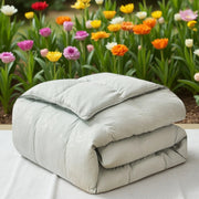 European Linen Goose Down Filled Comforter - Warmy & Tummy