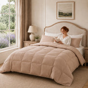 European Linen Goose Down Filled Comforter - Warmy & Tummy
