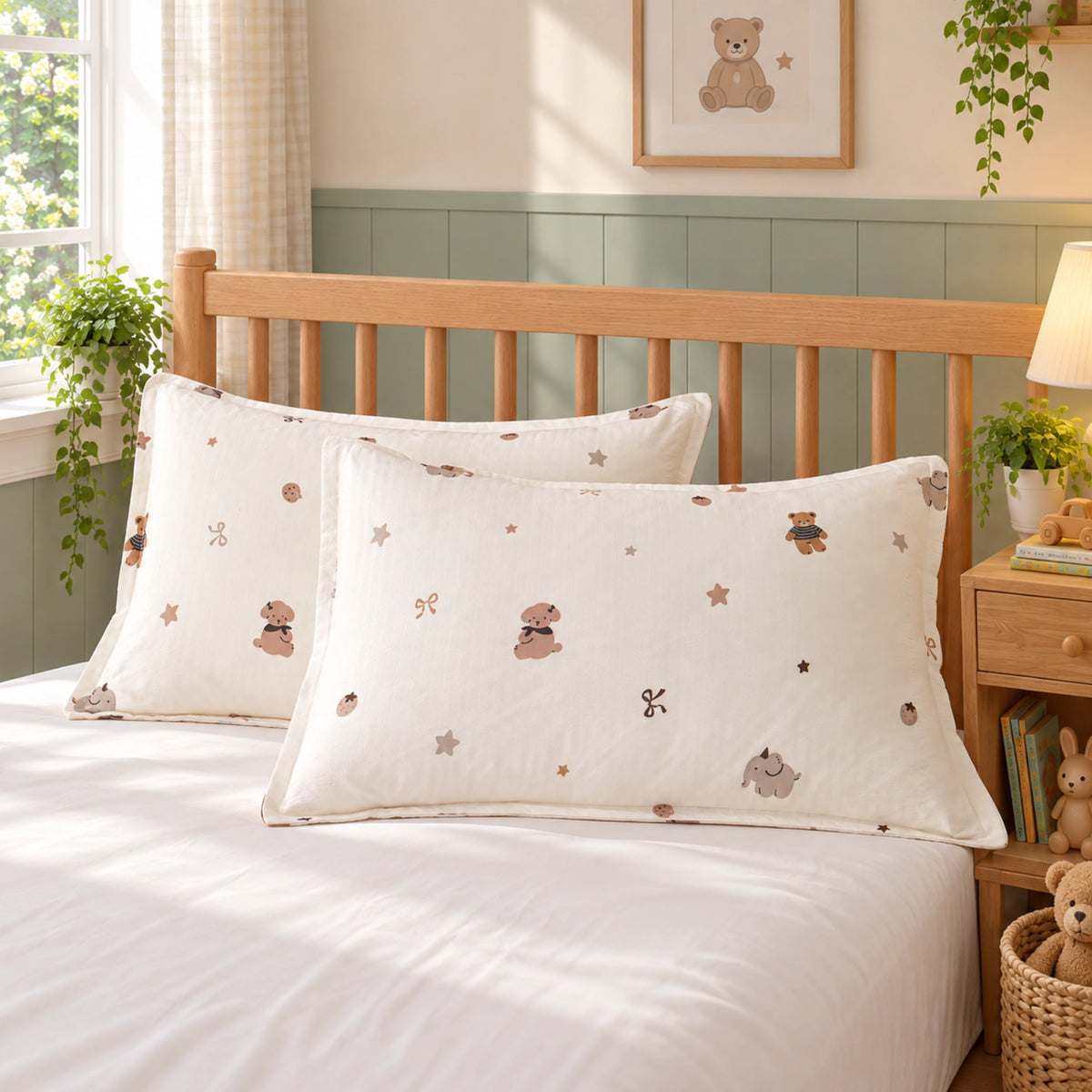 little pals organic cotton pillowcases — pillowcases pair