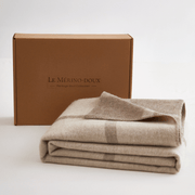 La Mérino - Doux Cashmere Merino Wool Throw Blanket - Warmy & Tummy