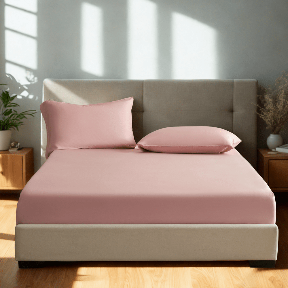Luxecool™ Bamboo Fitted Sheet + Pillowcases - Warmy & Tummy
