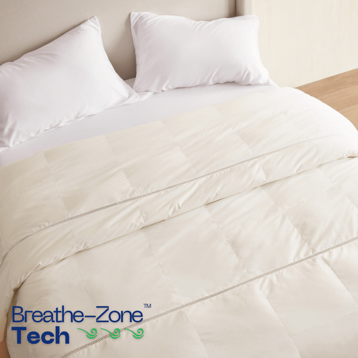 Luxecool™ Cooling Down Comforter + Breathe - Zone™ Tech - Warmy & Tummy